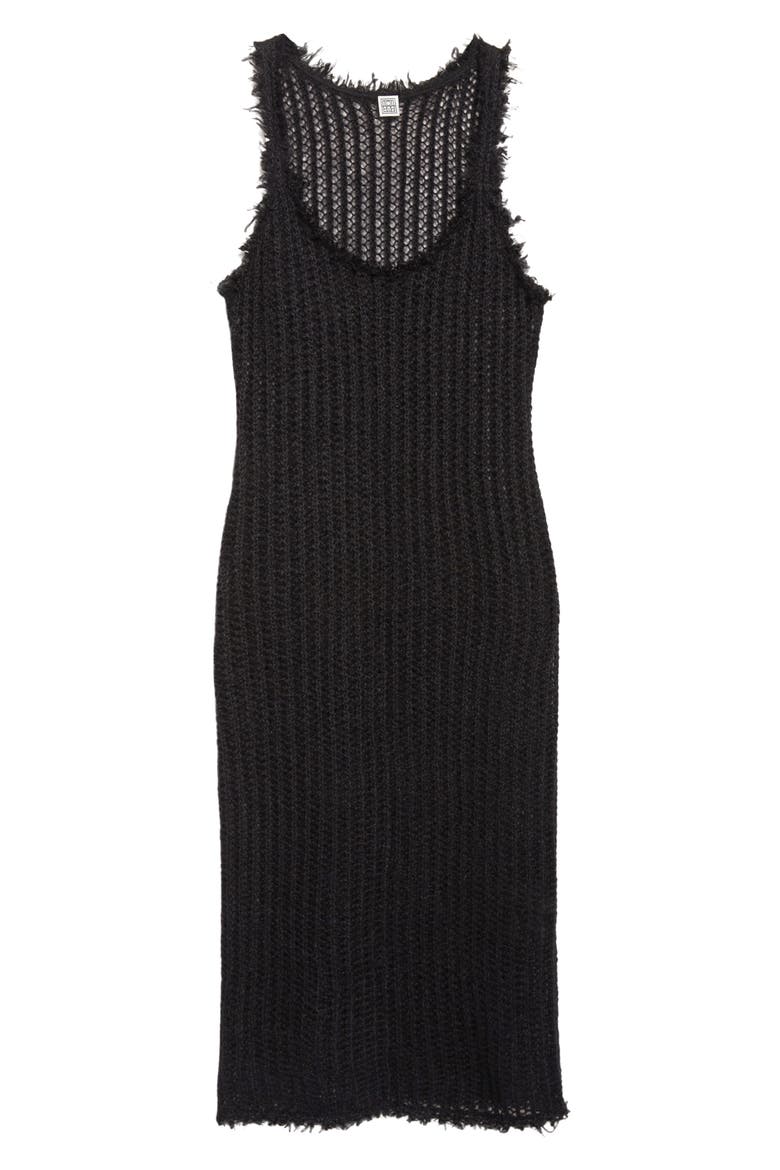 Mohair & Wool Blend Tank Sweater Dress, Alternate, color, BLACK