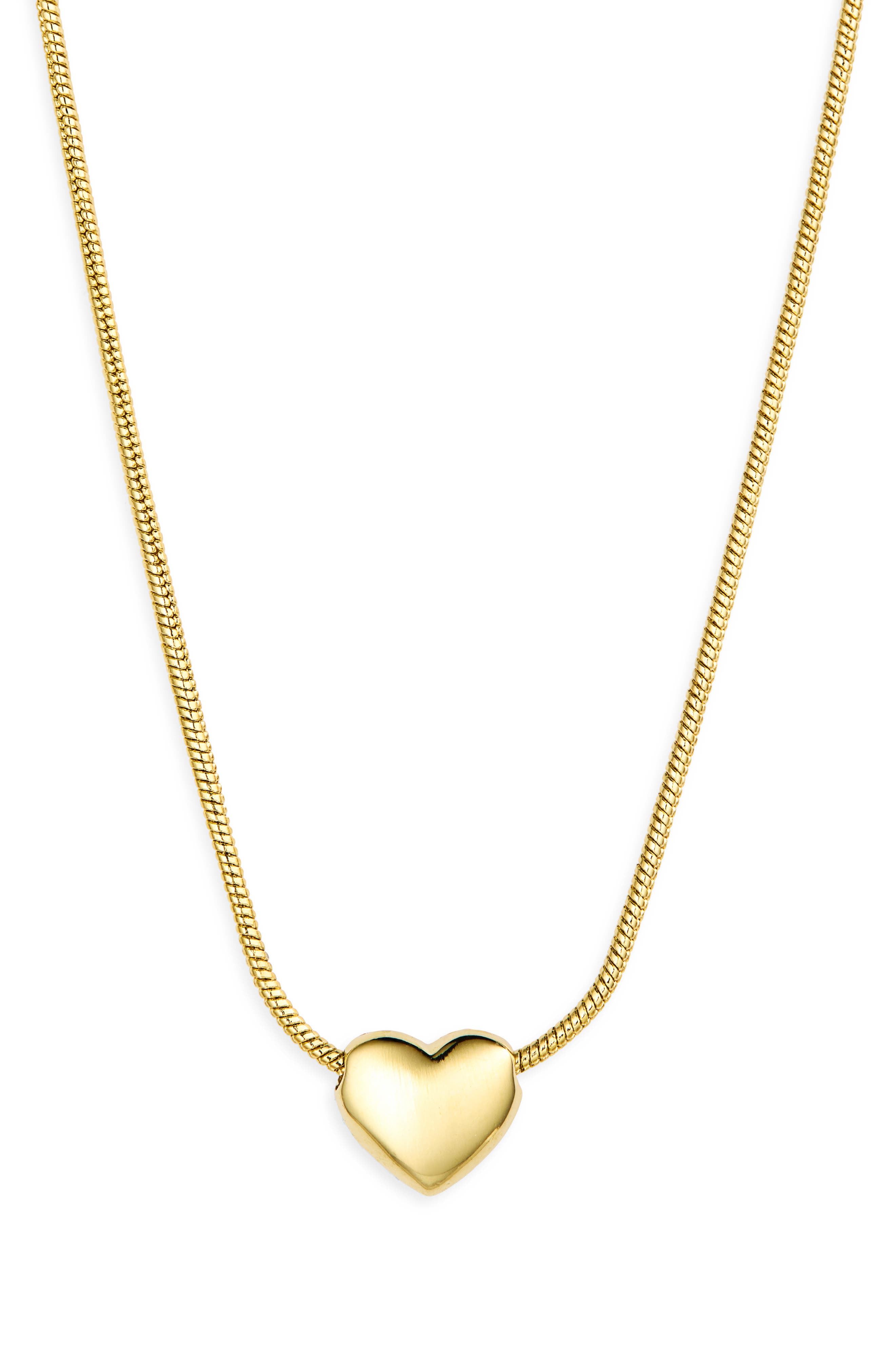 Puffy Heart Pendant Necklace