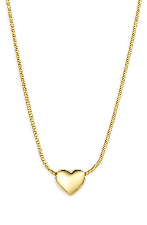 Puffy Heart Pendant Necklace
