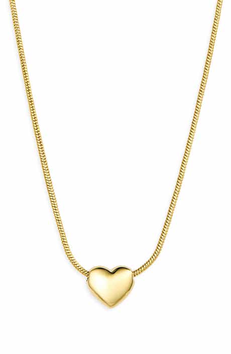 Puffy Heart Pendant Necklace