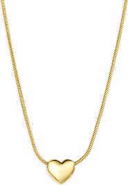 ARGENTO VIVO Puffy Heart Pendant Necklace
