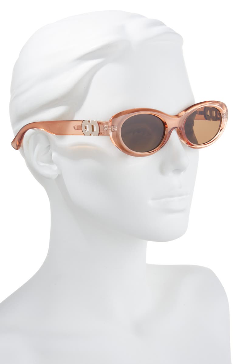BP. Oval Sunglasses, Alternate, color, Crystal Pink