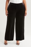 Tahari ASL Velvet Wide Leg Pants