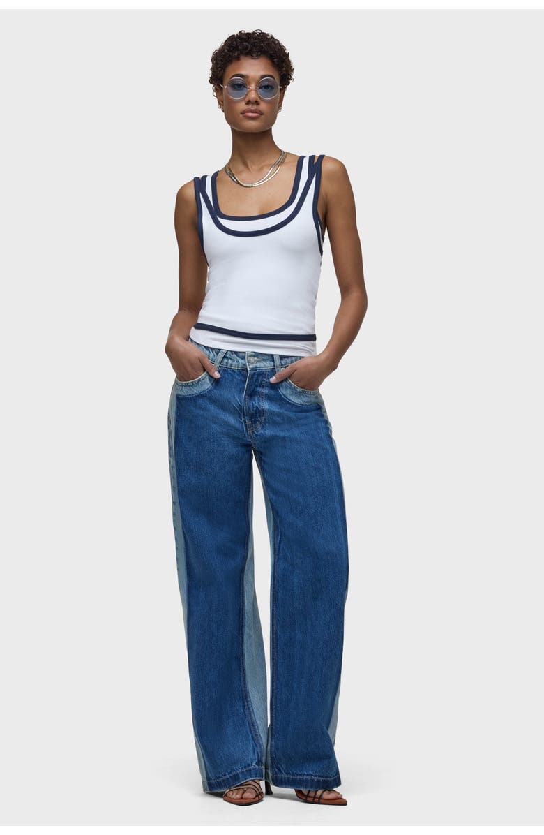 Hudson Jeans Rylee Patch Loose Pant, Alternate, color, Double Take