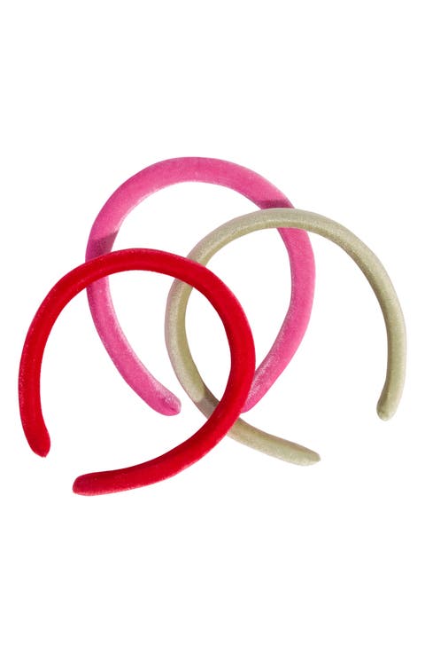 3-Pack Assorted Velvet Headbands (Limited Edition)