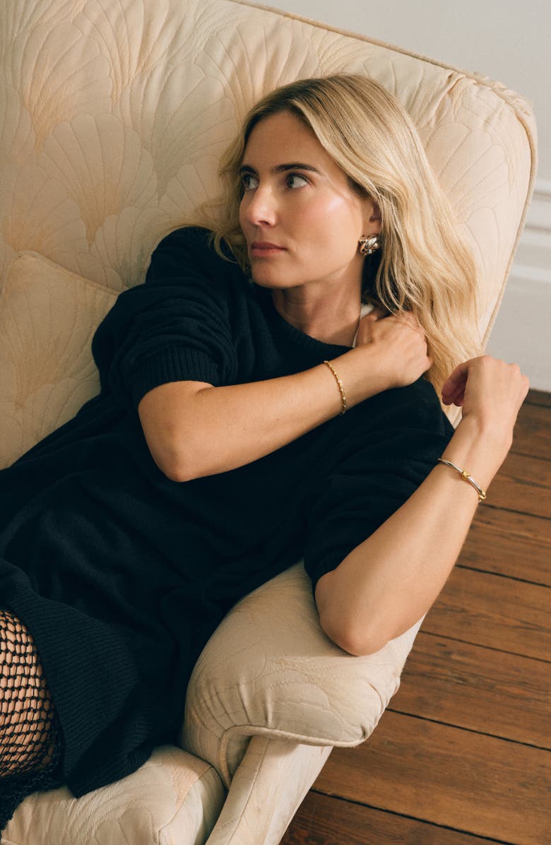 Missoma x Lucy Williams Oversize Knot Stud Earrings, Alternate, color, Silver