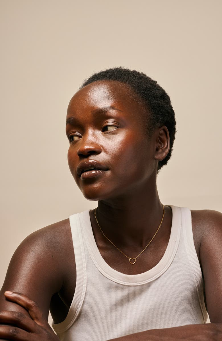 ENAMEL Copenhagen Organic Heart Necklace, Alternate, color, Gold