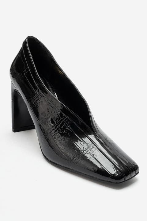 Nore Block Heel Square Toe Pump