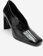 Prologue Shoes Nore Block Heel Square Toe Pump