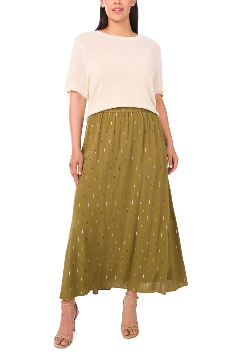 Halogen<sup>®</sup> Metallic Accent Pull-On Midi Skirt, Alternate, color,