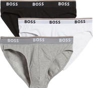 BOSS Assorted 3-Pack Power Cotton Stretch Jersey Briefs