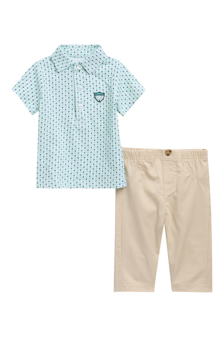 Cotton Golf Polo & Pants Set, Main, color, TAN