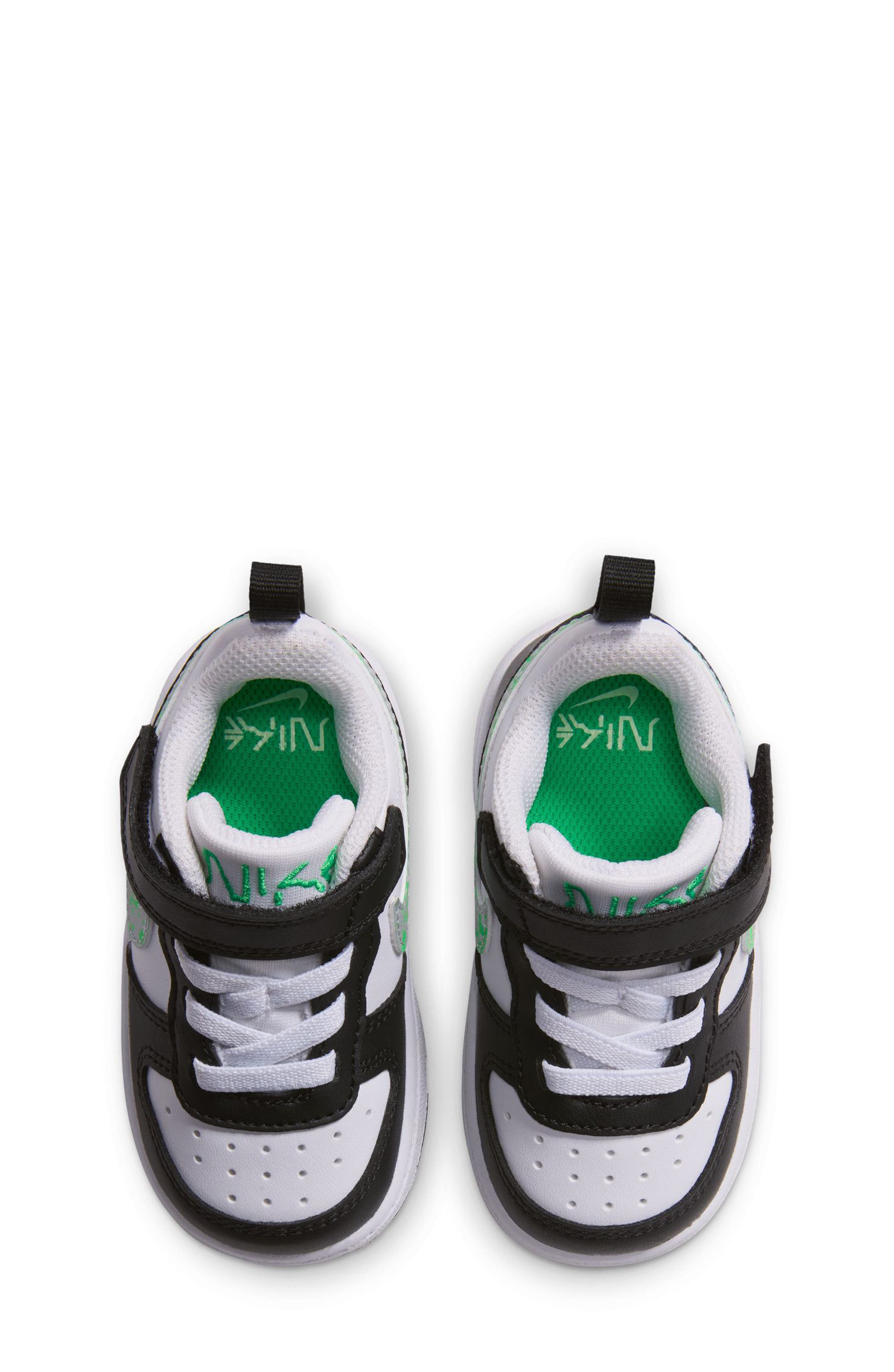 Kids' Court Borough Low Alien Sneaker, Alternate, color, WHITE/ SILVER/ BLACK/ GREEN