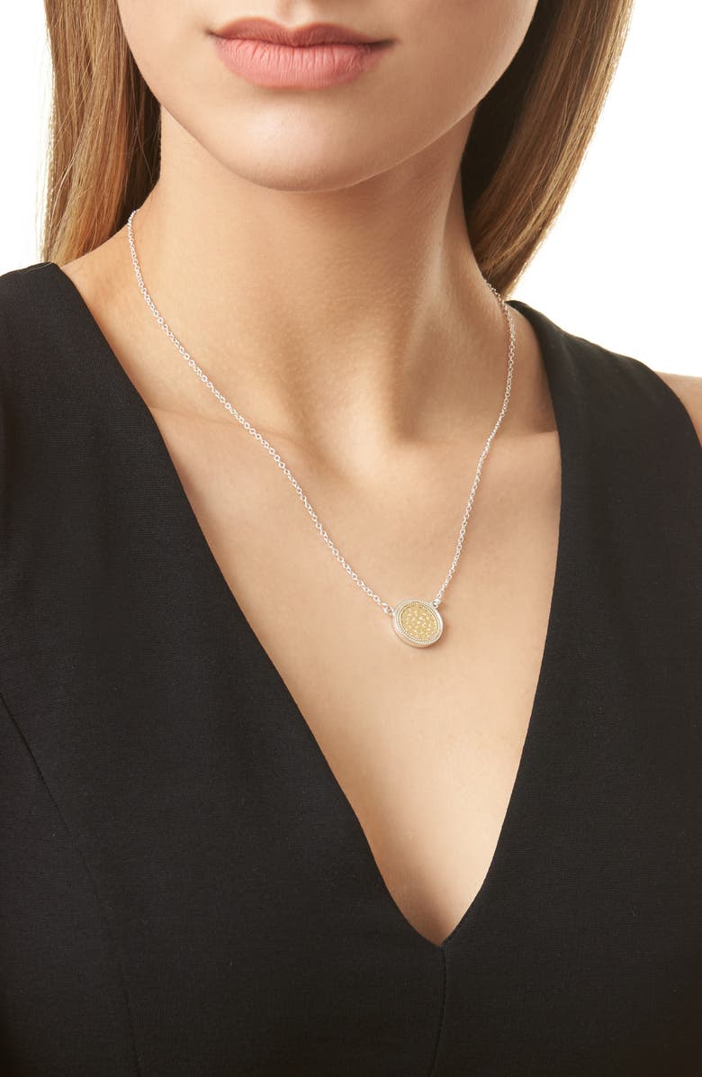 Anna Beck Gili Reversible Disc Pendant Necklace, Alternate, color,