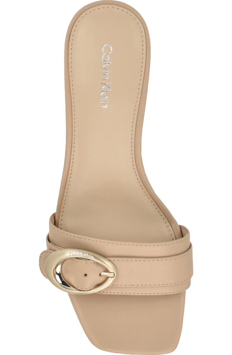 Calvin Klein Neveena Kitten Heel Sandal, Alternate, color, Light Natural