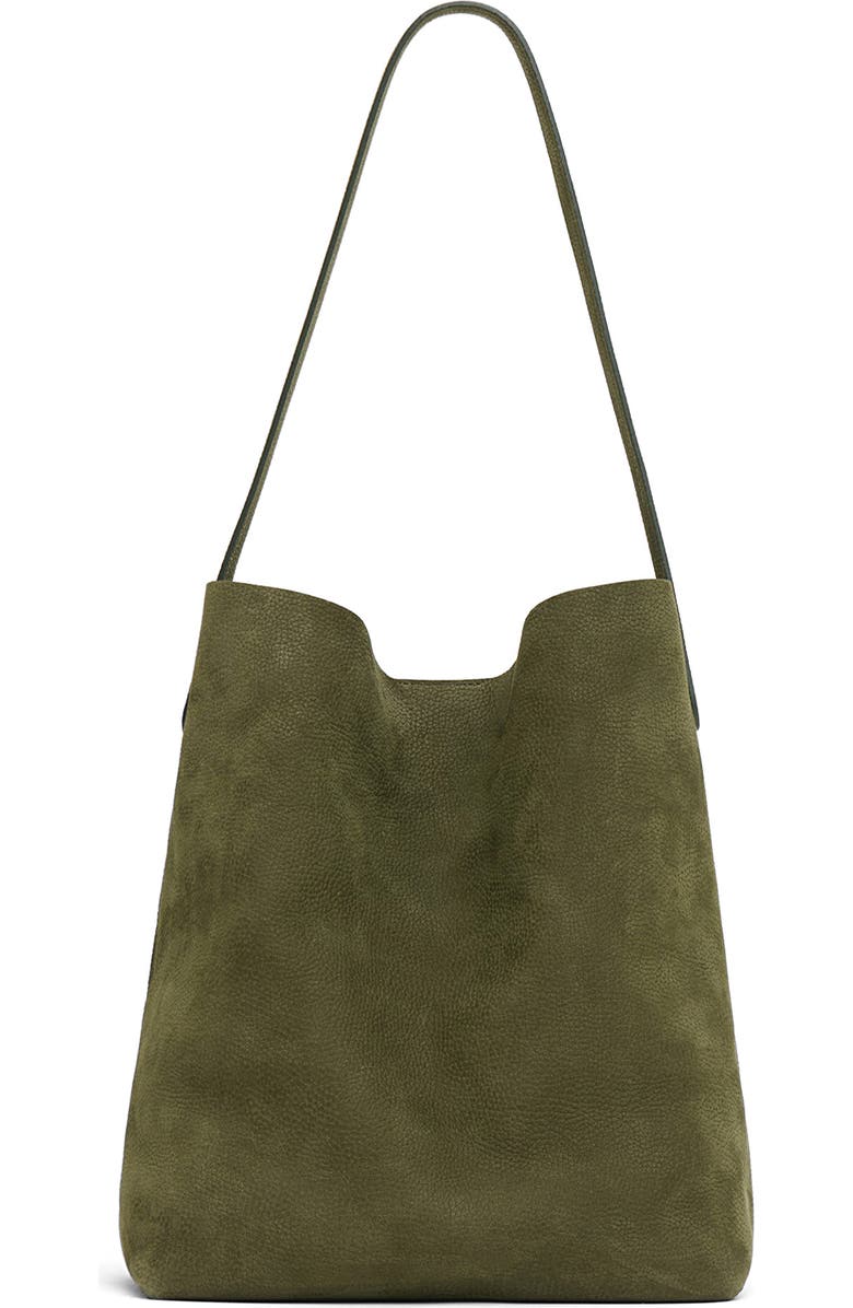 Mansur Gavriel Everyday Cabas Suede Tote, Main, color, Algae
