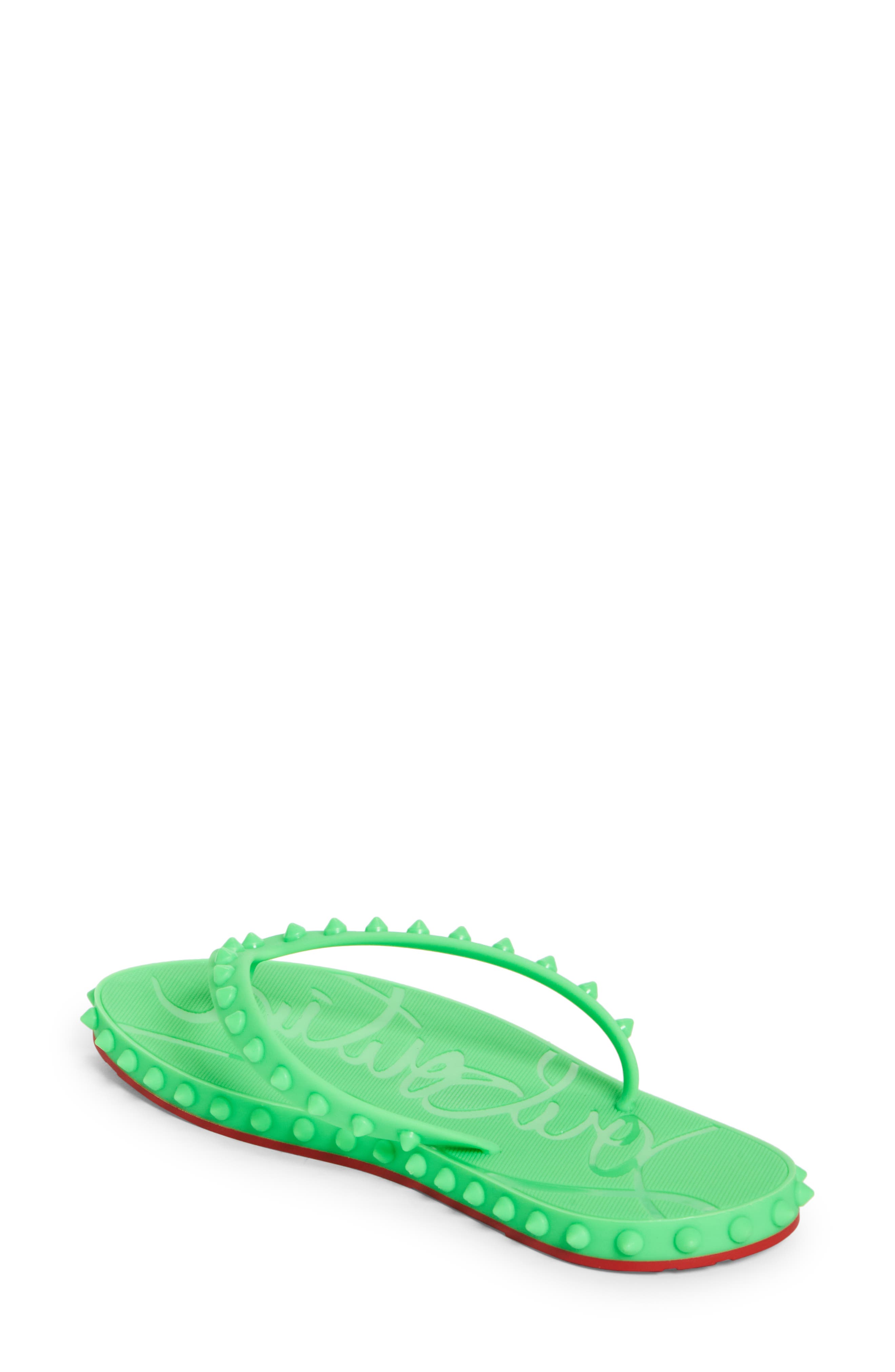 Super Loubi Flip Flop, Alternate, color, FLUO GREEN