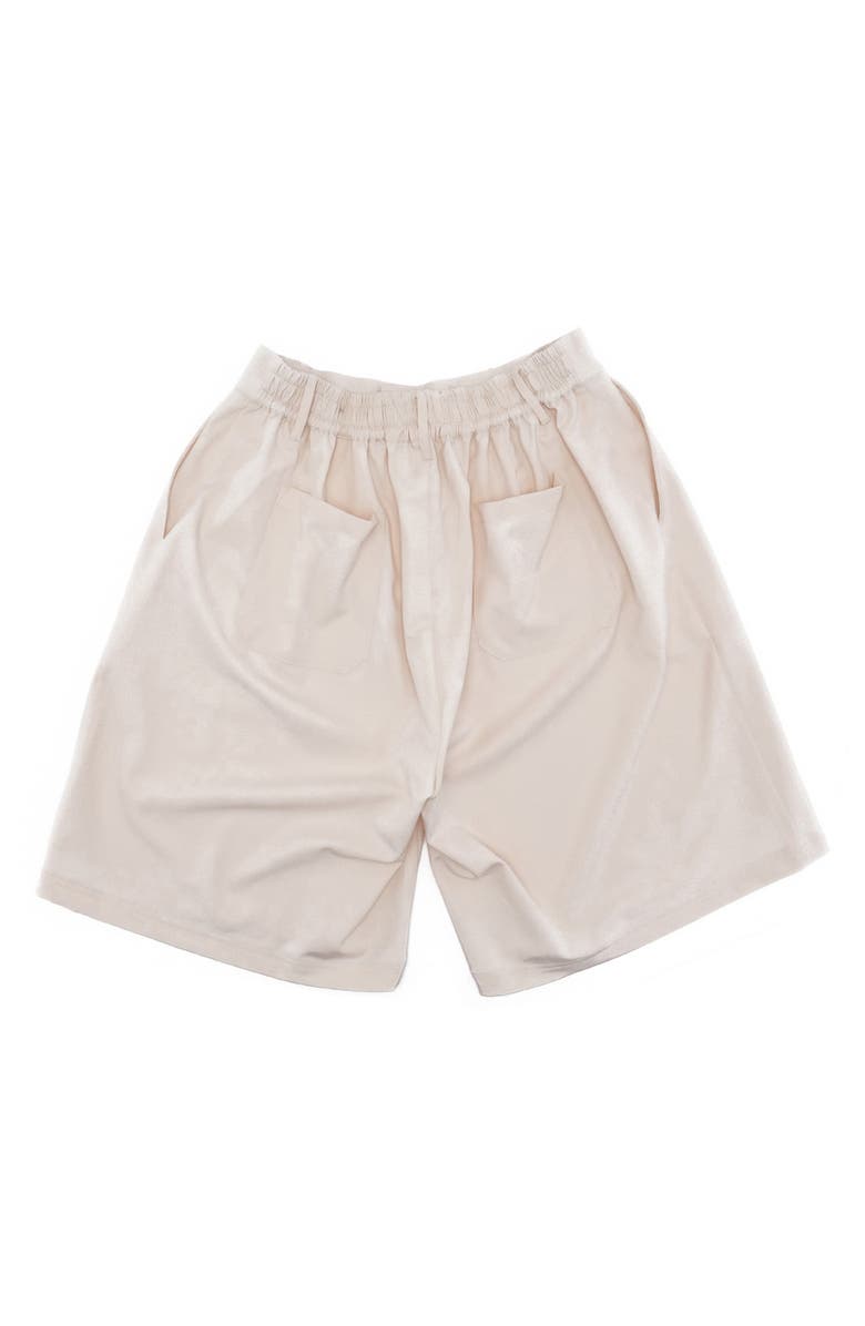 STUDENTS Calculus Baggy Slack Pleated Shorts, Alternate, color, Cream