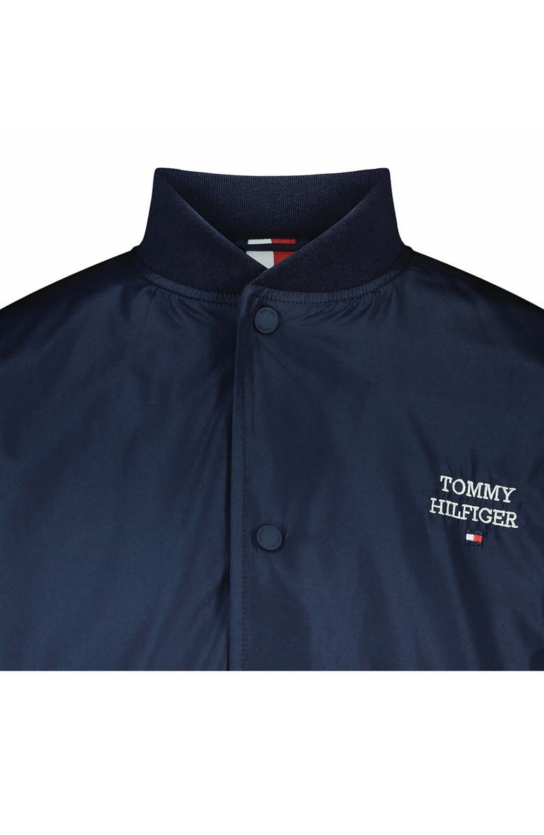 Tommy Hilfiger Kids' Tommy Snap Front Bomber Jacket, Alternate, color, Navy Blazer