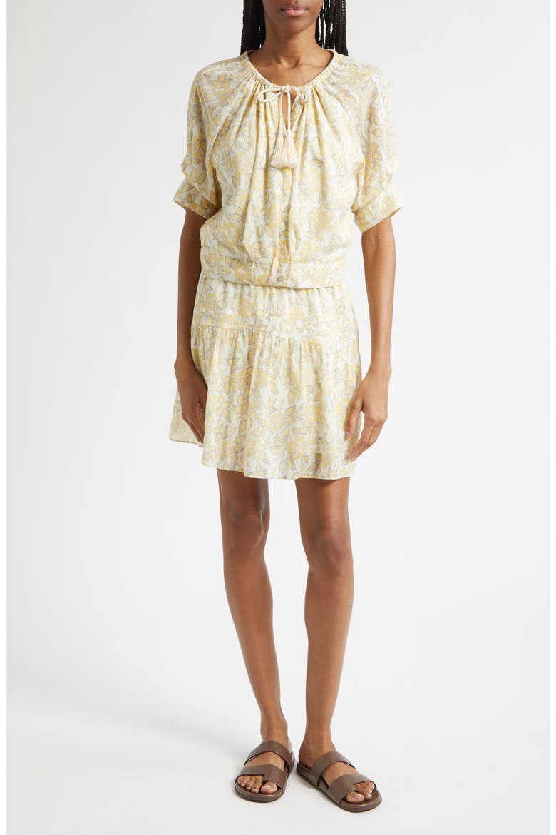 Suri Voile Top, Alternate, color, VALIASE YELLOW FLORAL