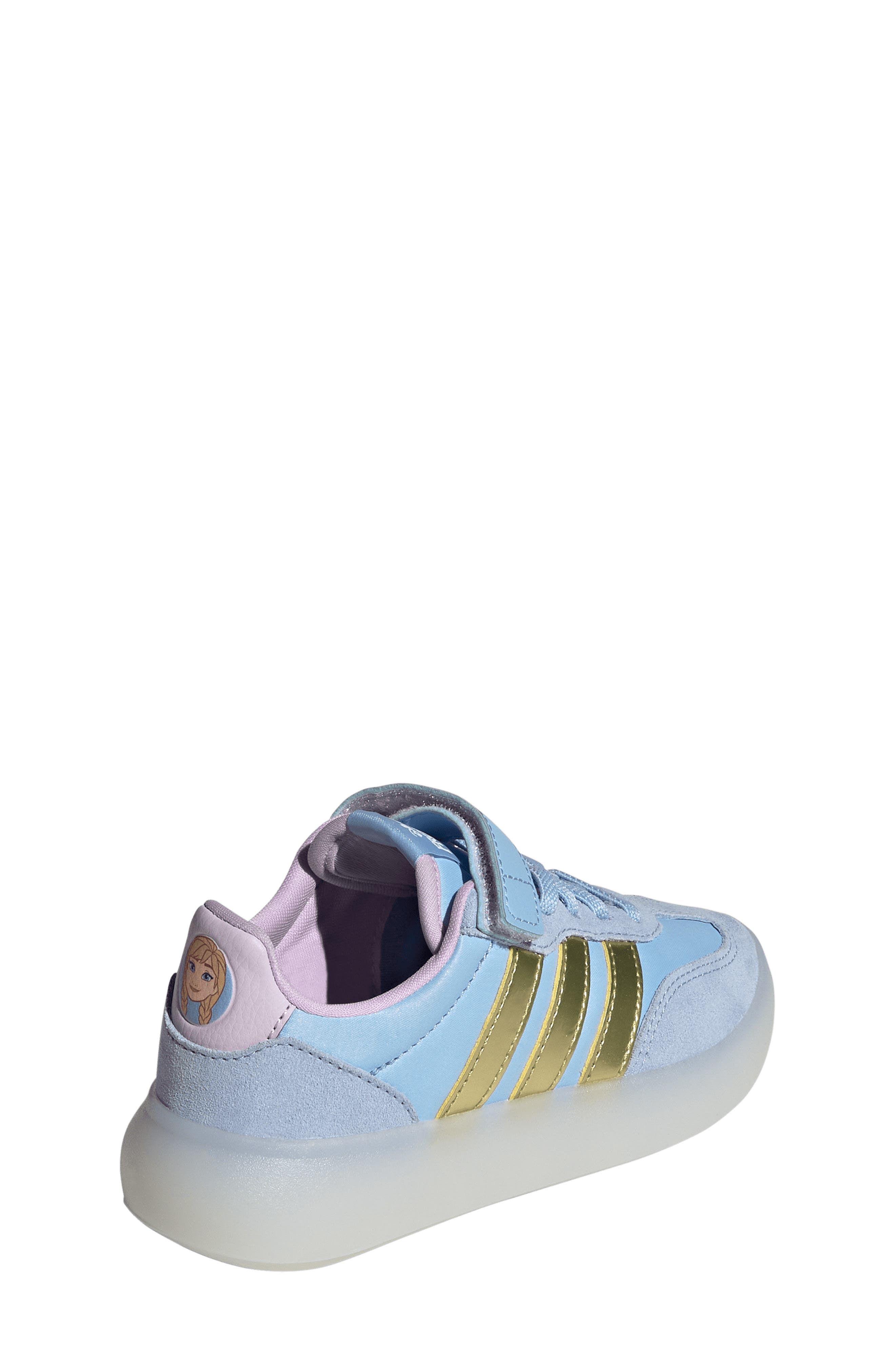 adidas Kids' Barreda Decode Sneaker, Alternate, color, Glow Blue/ Gold Met./ Lavender