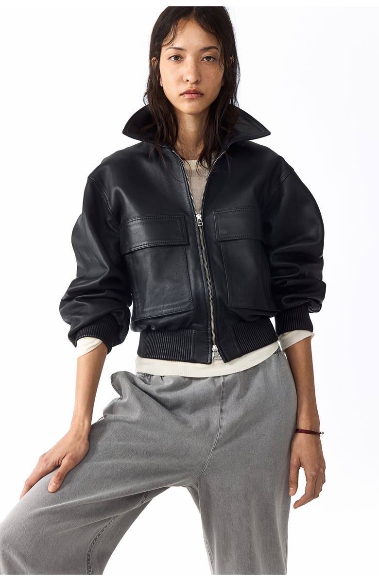 H&M Denim drawstring pants, Alternate, color, Gray