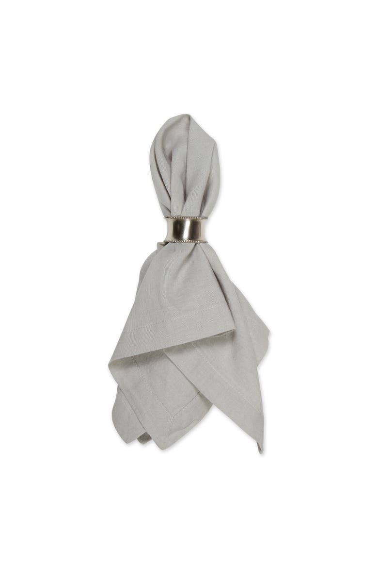 Linen Napkin Set/4, Alternate, color, Light Rain