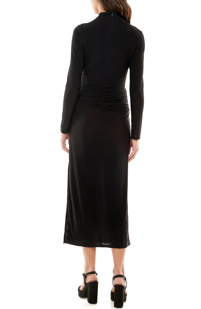 WAYF Mademoiselle Cutout Detail Long Sleeve Knit Dress, Alternate, color,