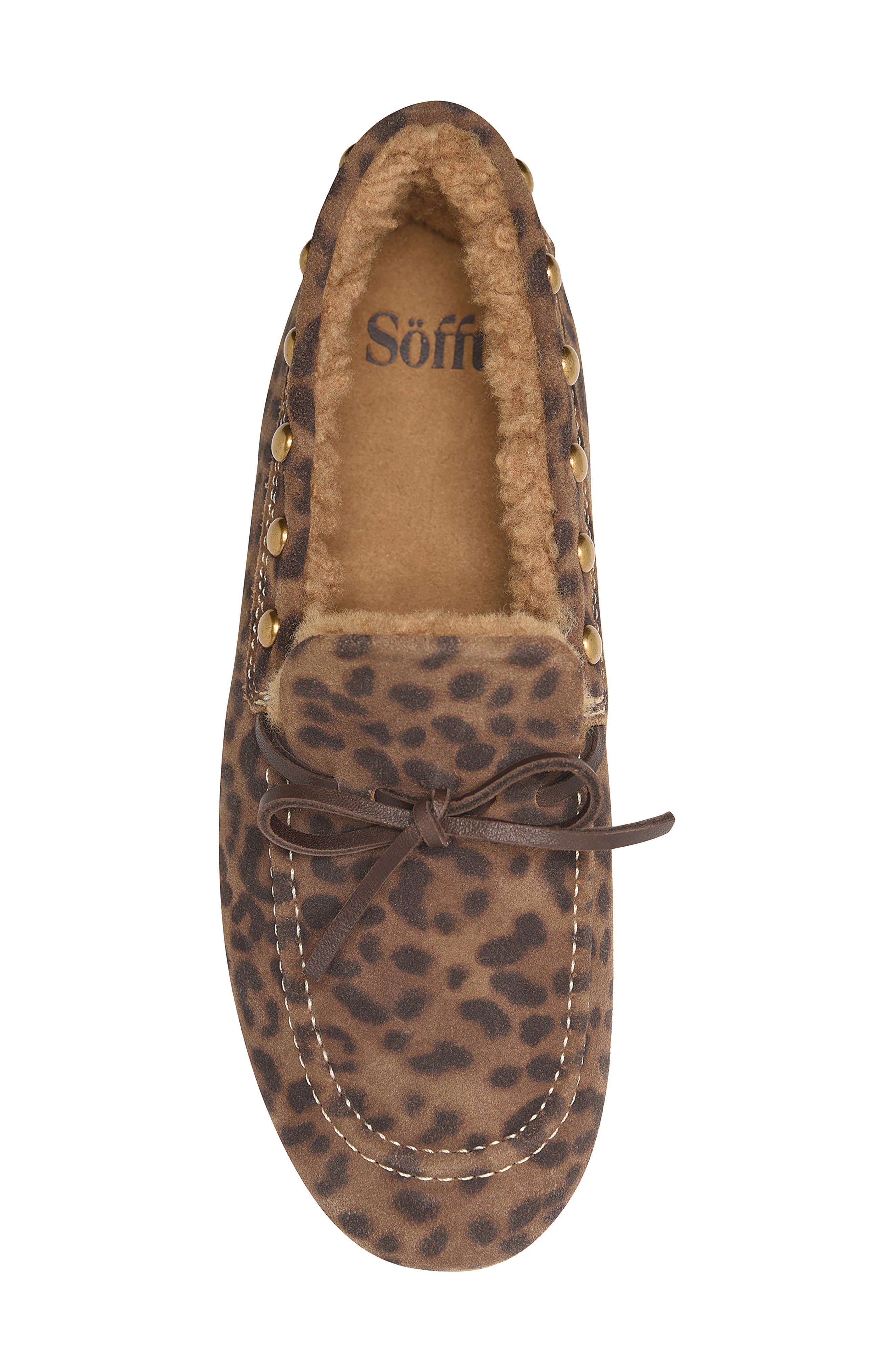 Alpine Genuine Shearling Loafer, Alternate, color, BROWN