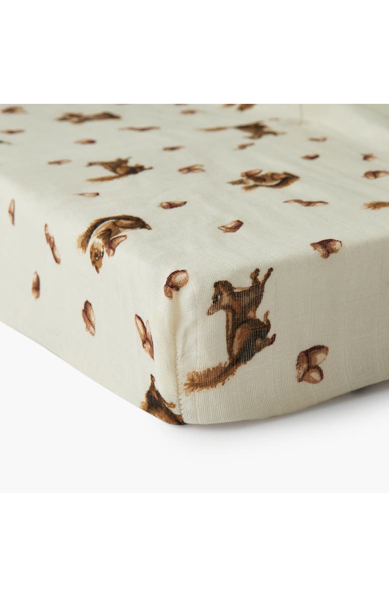 Milkbarn Crib Sheet, Alternate, color, Chipmunk