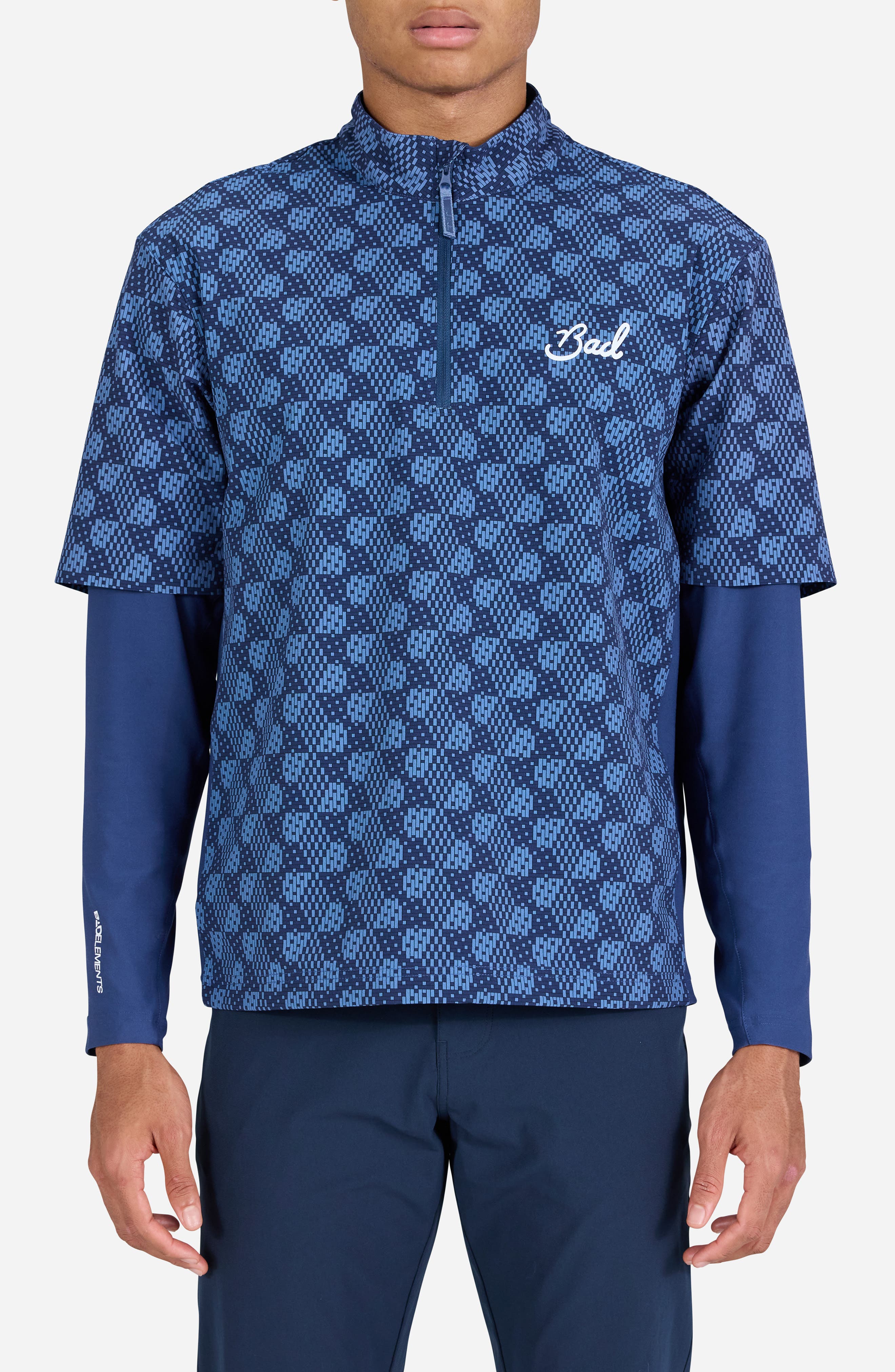 Bad Birdie Bad Elements Mechanism Quarter Zip Golf Pullover