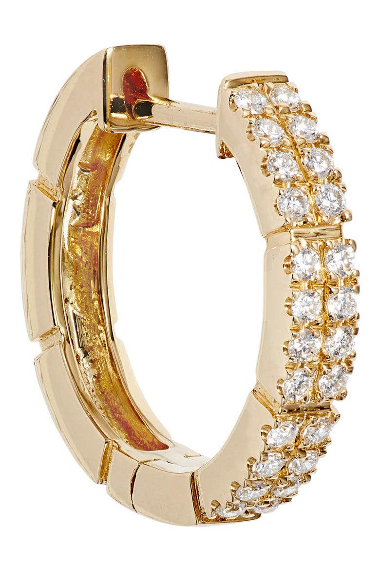 Katherine Pavé Diamond Hoop Earrings (Nordstrom Exclusive), Alternate, color, YELLOW GOLD/ DIAMOND