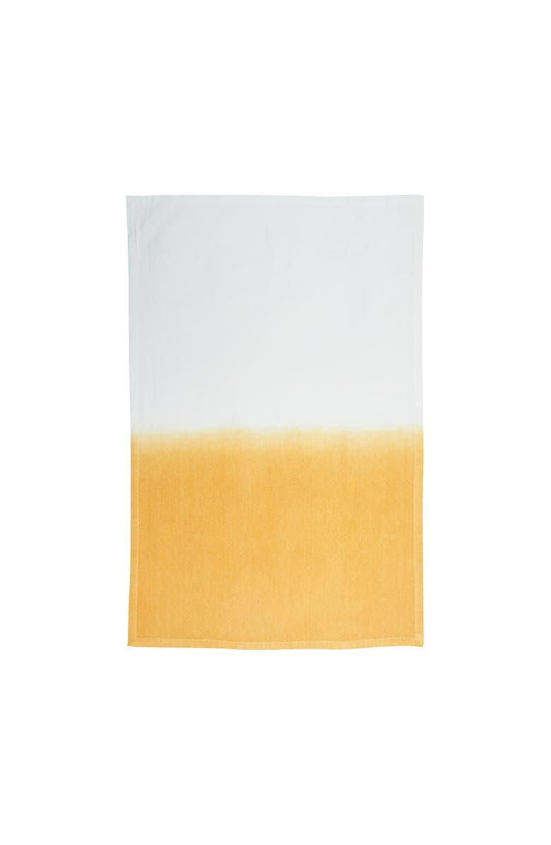 carol & frank Aster Ochre Towel, Alternate, color, Yellow