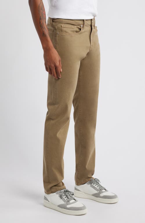 Frame L'homme Slim Fit Five-pocket Twill Pants In Dark Tan