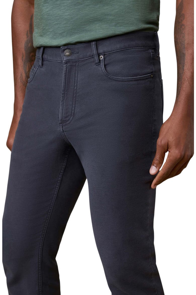 Slim Straight Leg Stretch Terry Cloth Pants, Alternate, color, NAVY