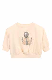 Kids' Magic Cat Graphic Fleece Sweatshirt