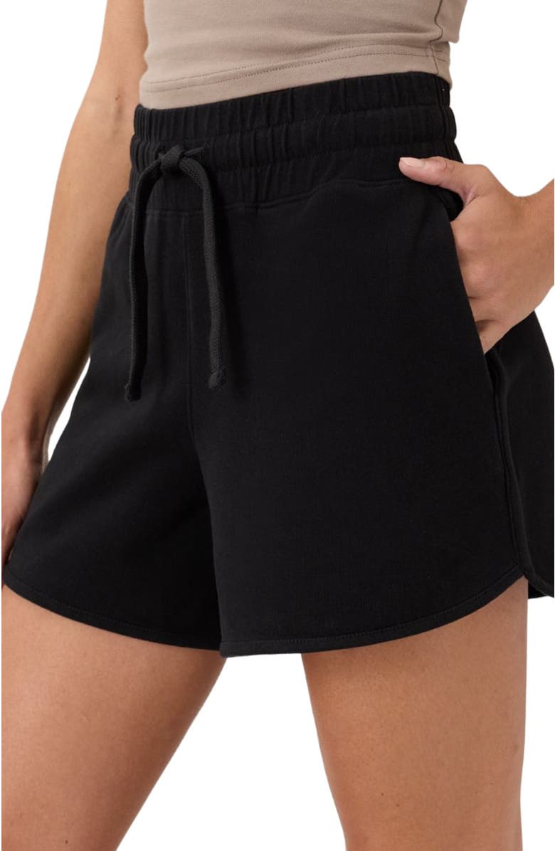 Pact CloudKnit Curved Hem Short, Alternate, color, Black