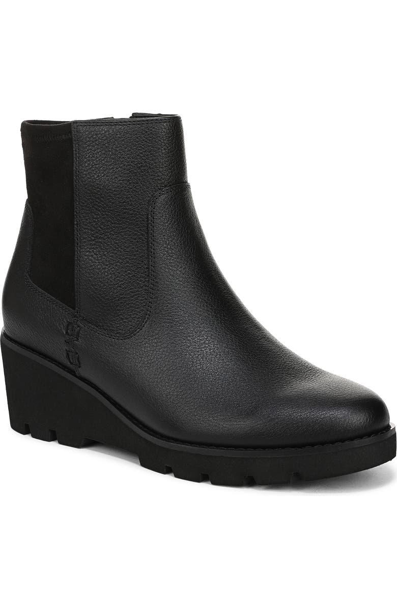 Vionic Ariana Platform Wedge Bootie, Main, color, Black