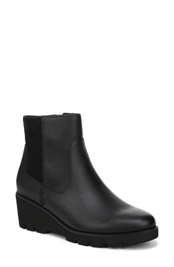 Vionic Ariana Platform Wedge Bootie In Black