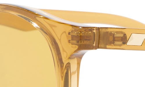 Le Specs Club Royale 48mm Round Sunglasses In Yellow