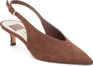 Dolce Vita Alenna Slingback Pointed Toe Kitten Heel Pump
