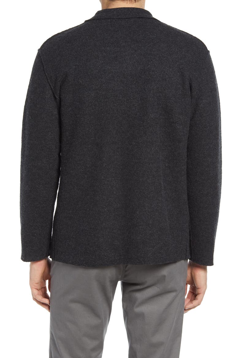 Jonas 6398 Long Sleeve Wool Button-Up Shirt, Alternate, color, ANTRACITE GREY MELANGE