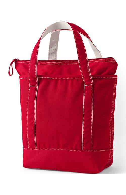 Lands' End Zip Top Canvas Tote Bag