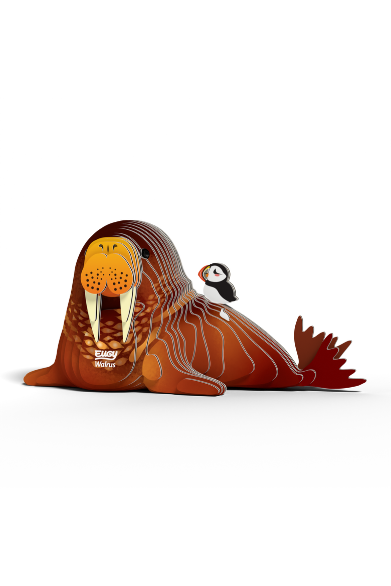 Walrus 3D Puzzle, Alternate, color, No Color