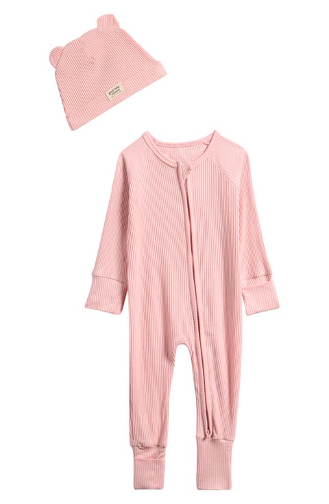 Rib One-Piece & Hat Set (Baby)
