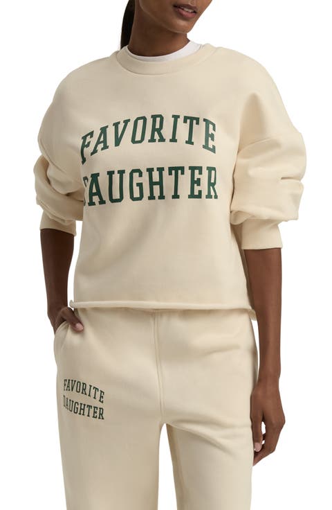 Cropped Collegiate Sweatshirt