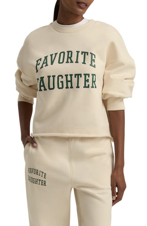 Favorite Daughter Cropped Collegiate Sweatshirt