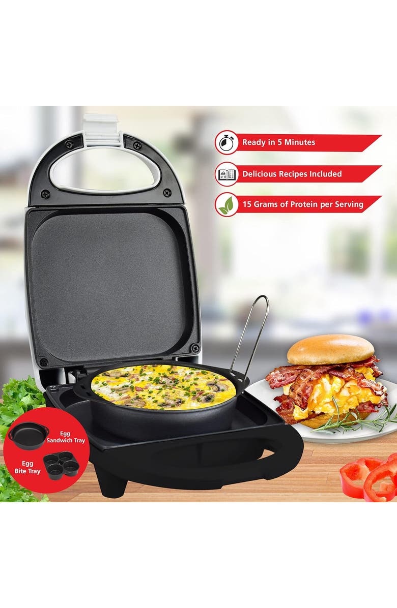 Brentwood Electric Egg Maker, Alternate, color, White