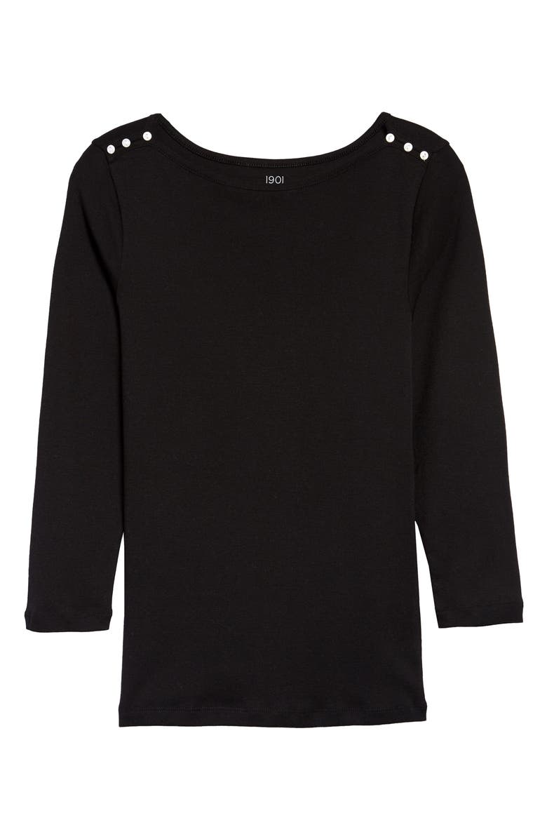 1901 Shoulder Button Detail Top, Main, color, 