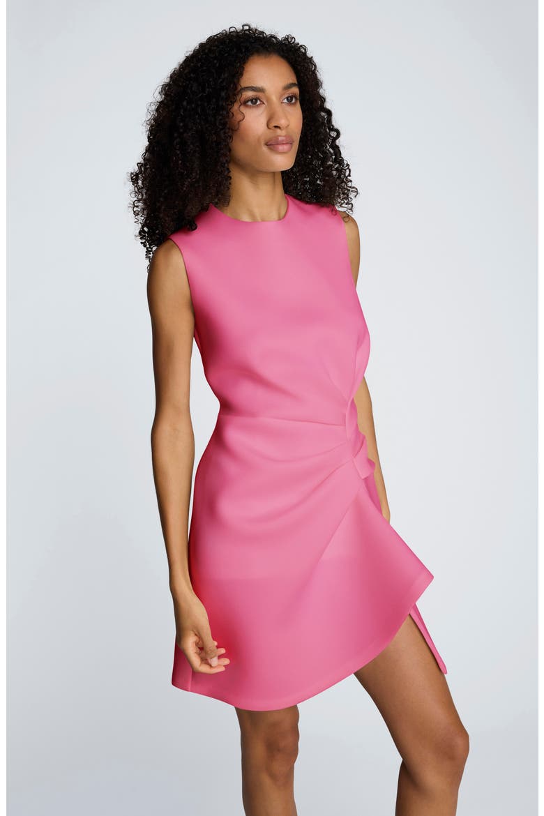 Drape Pleated Sleeveless Dress, Alternate, color, PINK BLISS